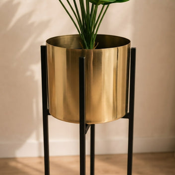 Golden Stand Monstera Artificial Plant