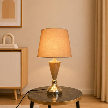 Champion bottel vase style table lamp pair