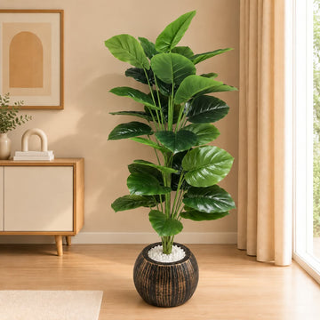 Premium Artificial Green Leaf Planter