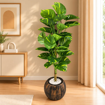 Artificial Variegated Foliage Plant