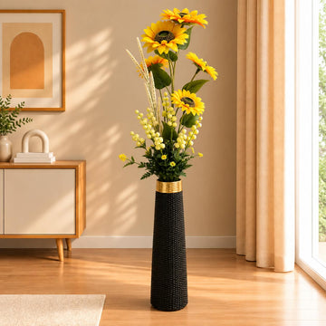 Elegant Black Decorative Planter