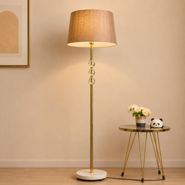 Crystal ball floor lamp