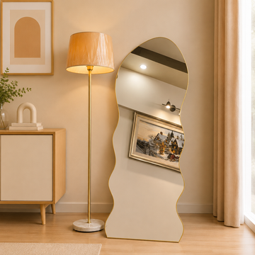Aura Glow Mirror &amp; Floor Lamp Combo
